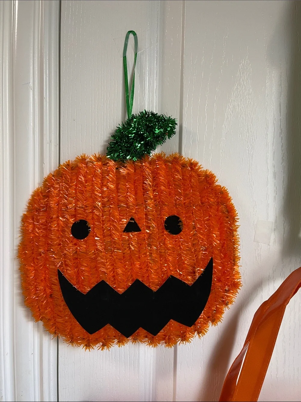 Halloween Pumpkin Treat Bag — Orange Spooky Design